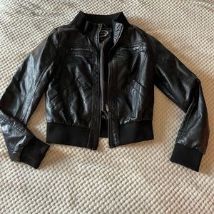 Faux leather jacket